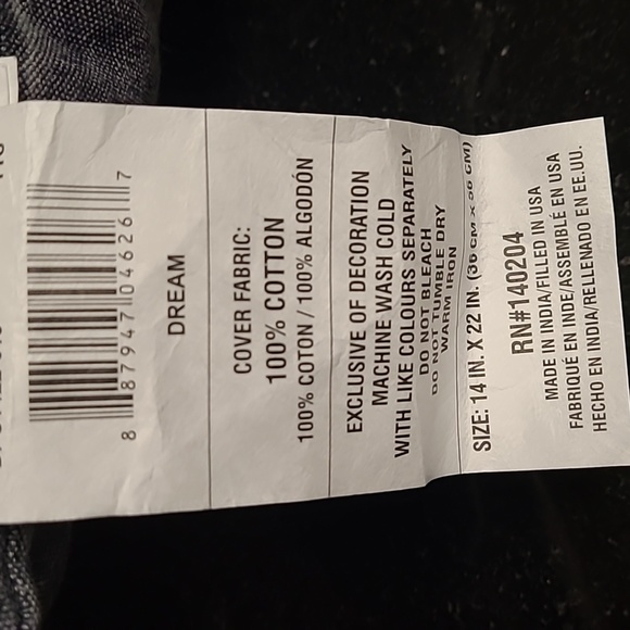 Denim Accent Pillow - Picture 4 of 4